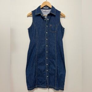 Tommy Hilfiger Size 6 Y2K Denim Snap Dress